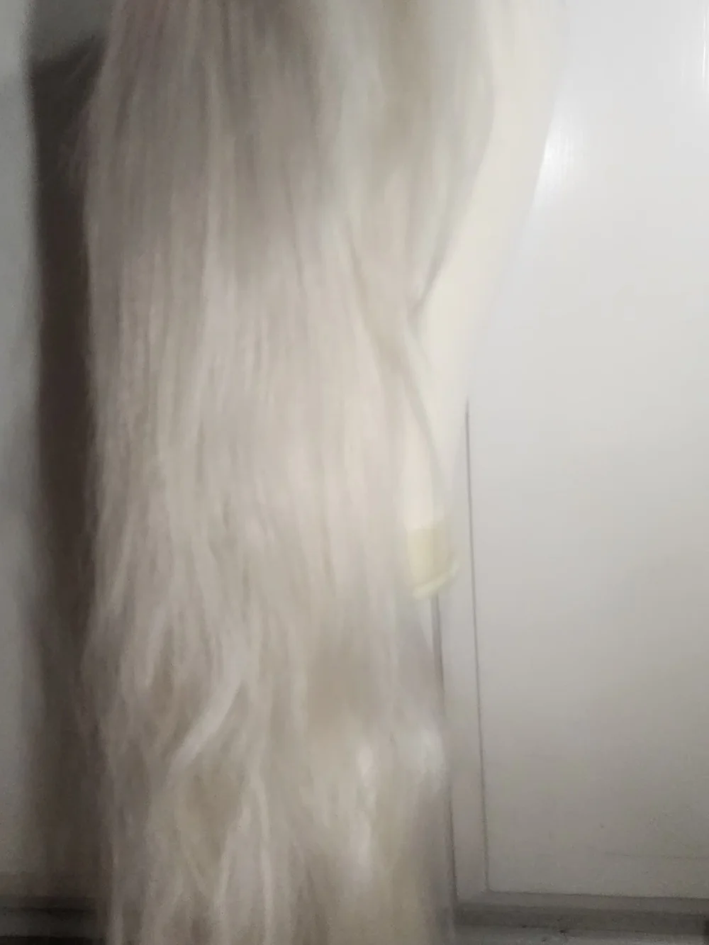 Long Platinum Blonde Synthetic Wig for Women
